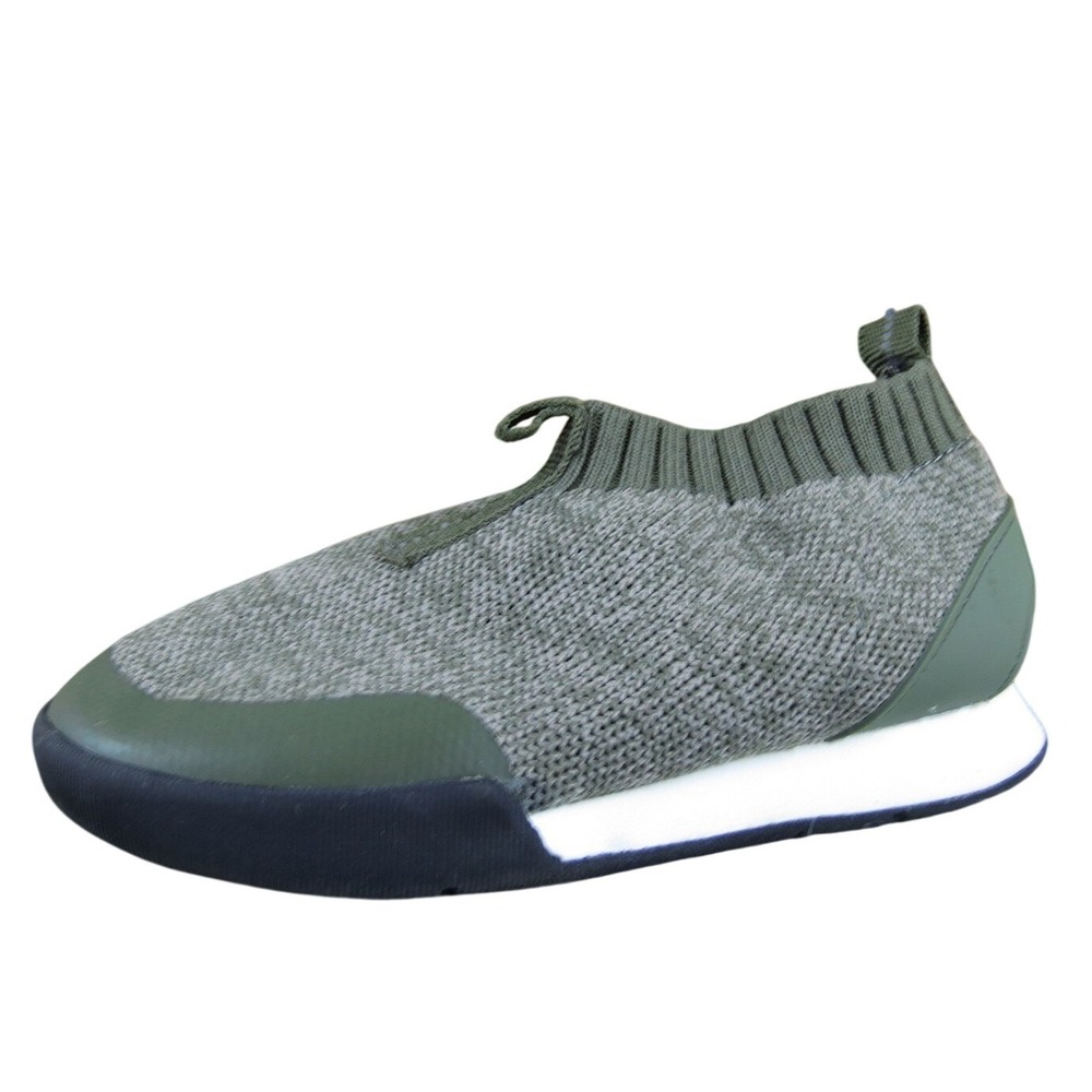 Zara Unisex‎ Sneaker  Sz T 24 Medium Green Fabric Slip On